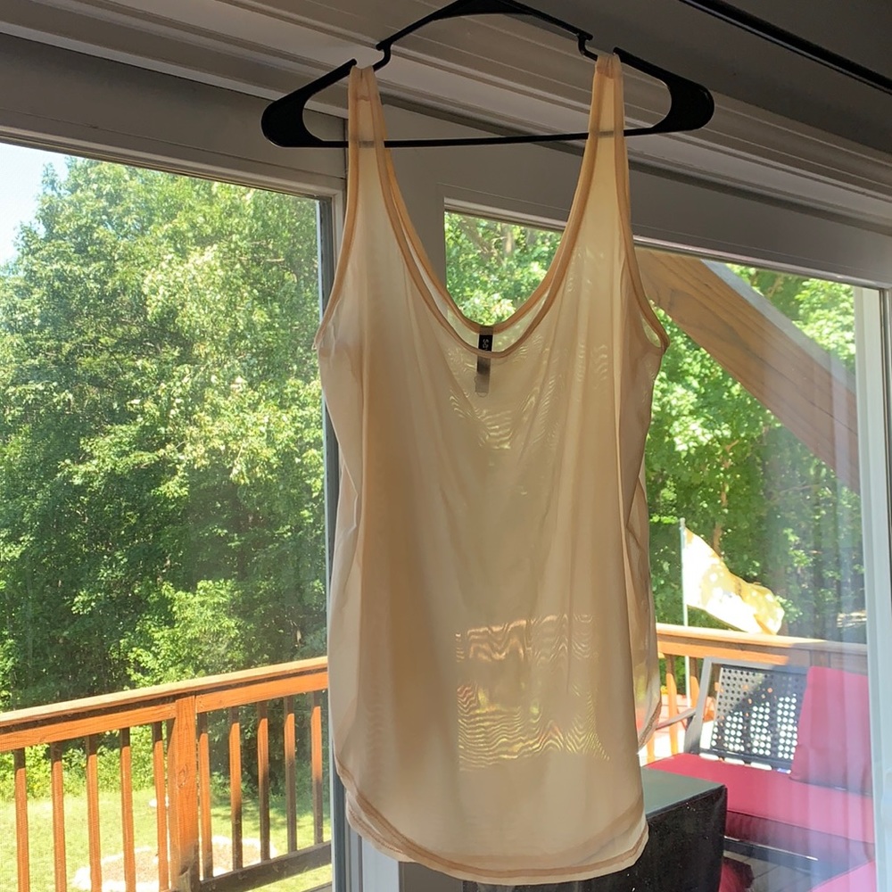 Savvi drapey tank - peach